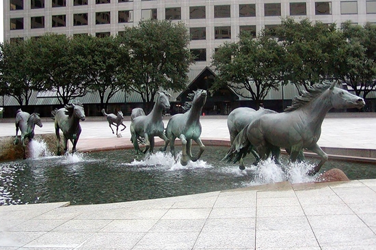 Mustangs By Robert Glen, Las Colinas, Texas, USA